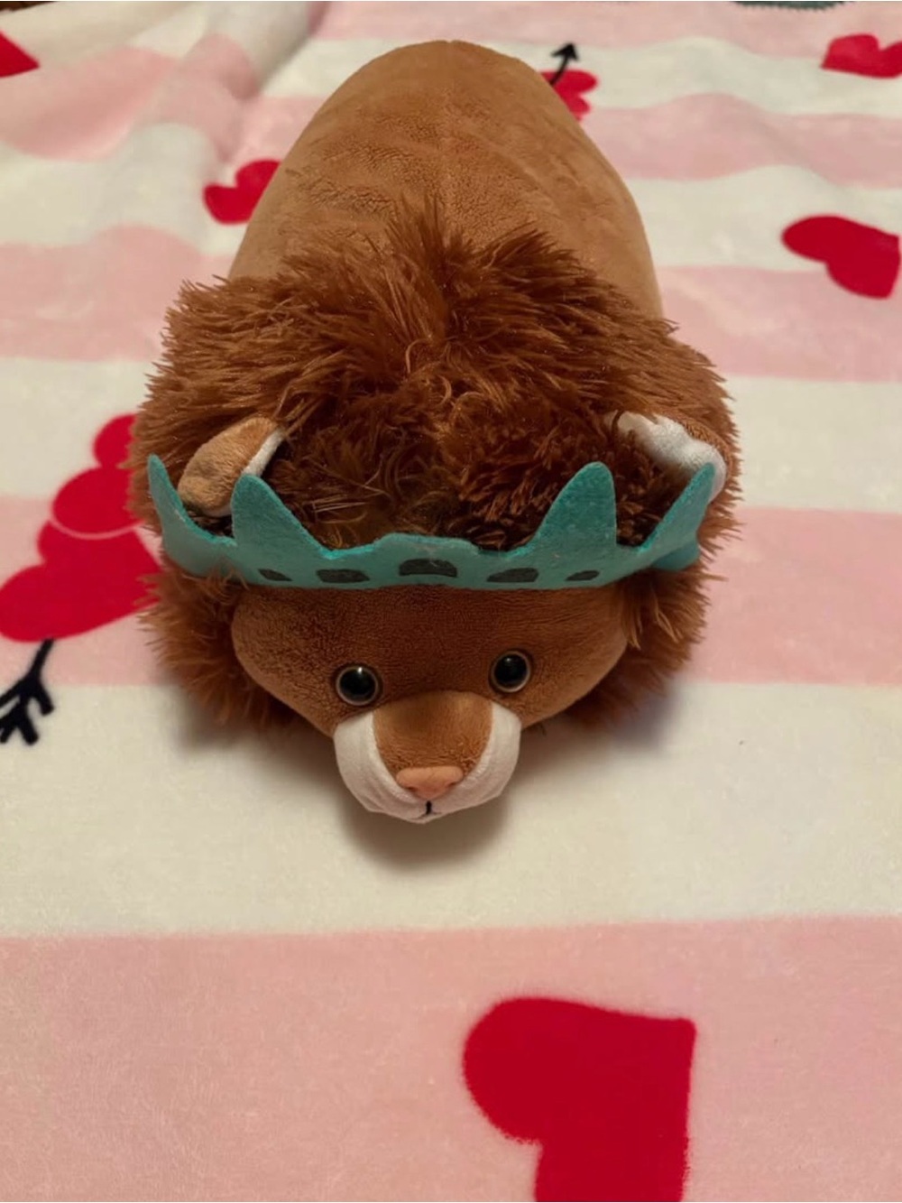 Plush Brown lion Statue of Liberty for Kids - Soft Crown Accessory